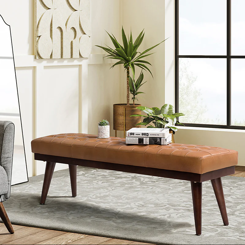 Emilio Mid-Century Modern Multifunctional Design Bench