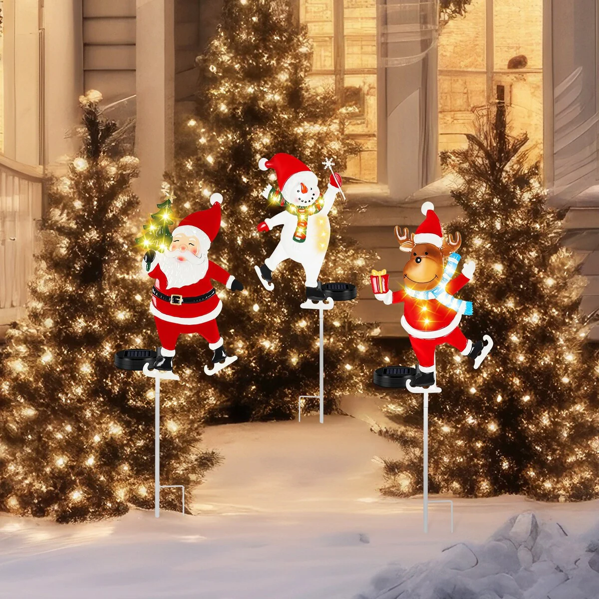 3 Pack Christmas Yard Stakes Yard Signs