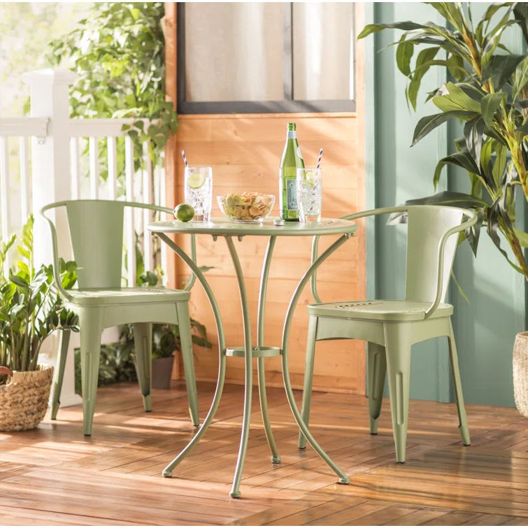 Alan 2 - Person Round Outdoor Dining Set