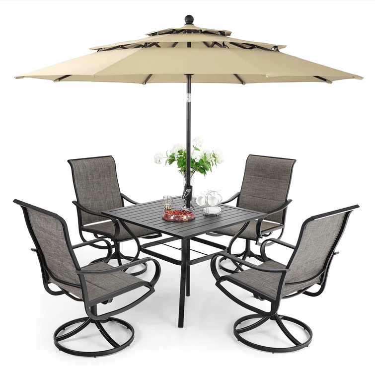 Alyah 4 - Person Square Outdoor Dining Set