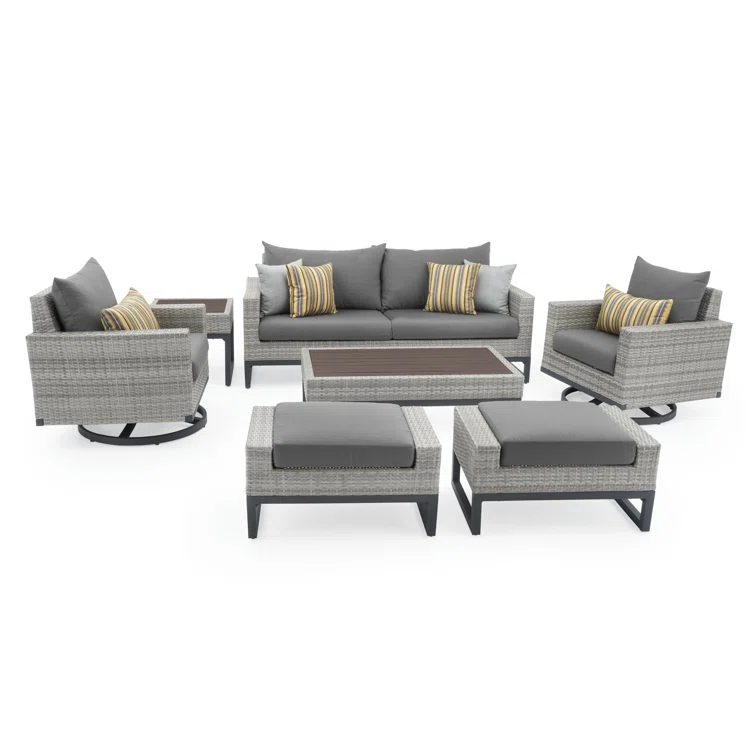 Sehrish 5 - Person Outdoor Seating Group with Sunbrella Cushions