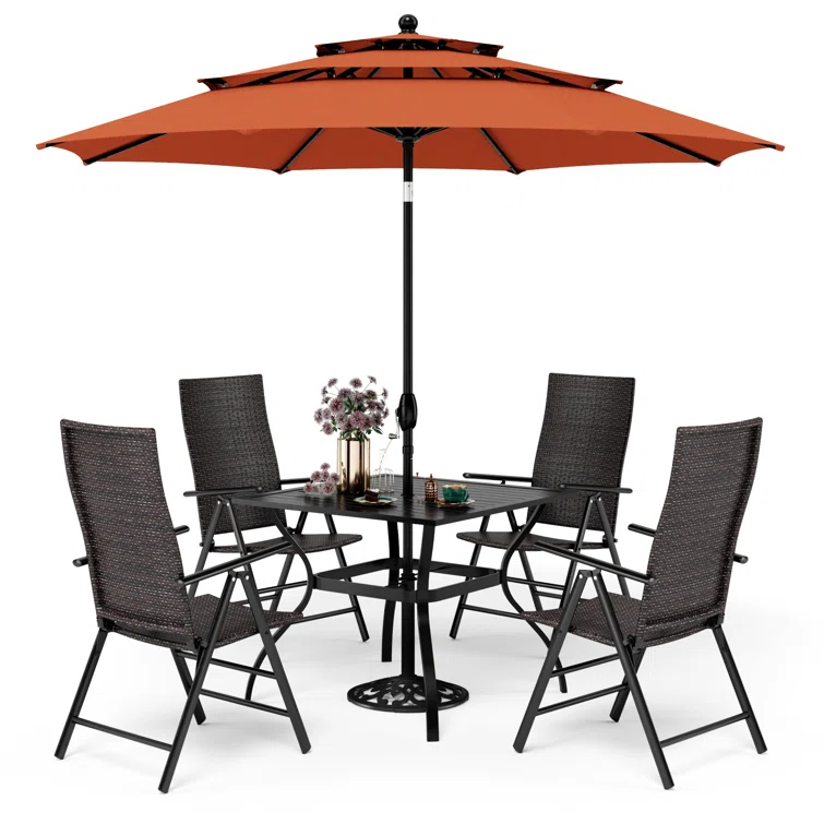 Alyah 4 - Person Square Outdoor Dining Set