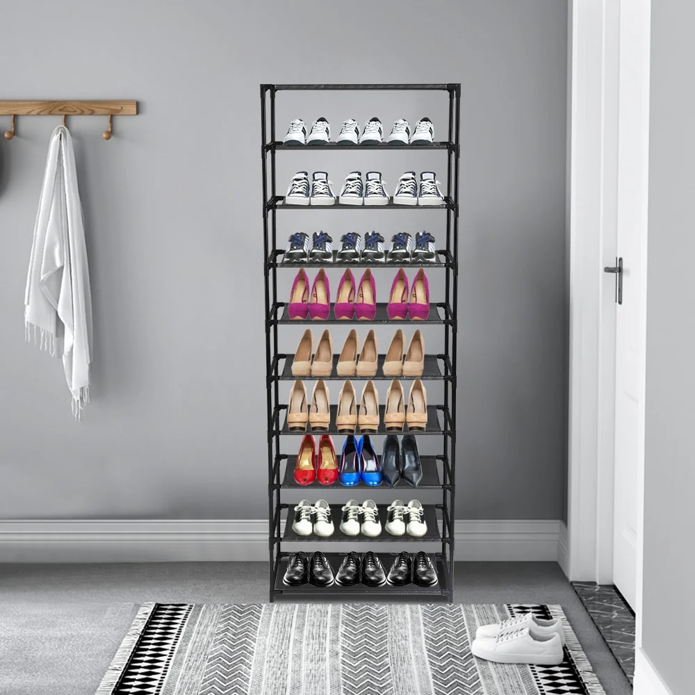 3/10-Tier Shoe Rack Entryway Shoe Shelf Organizer