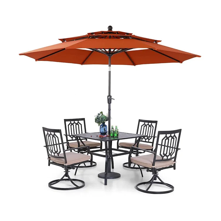 Bavan 4 - Person Square Outdoor Dining Set with Cushions