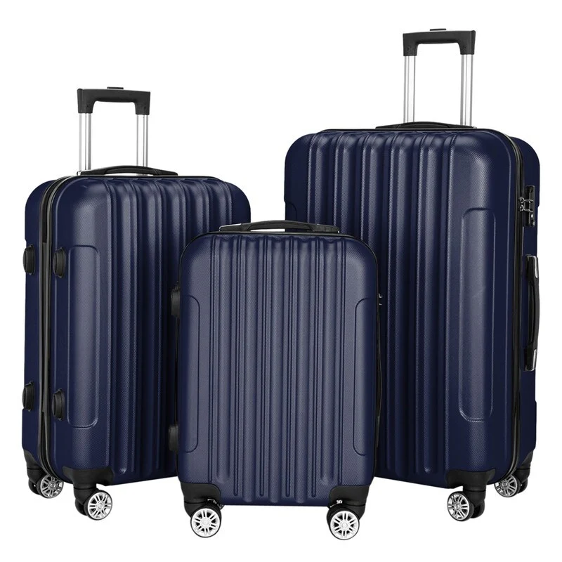 3-Pcs Luggage Sets, Trunk Set, ABS Lightweight Suitcase Sets with TSA Lock & Spinner Wheels, 20in/24in/28in