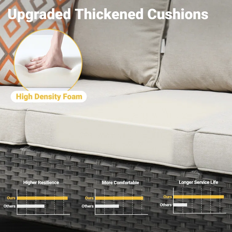 Amerissa 5 - Person Outdoor Seating Group with Cushions