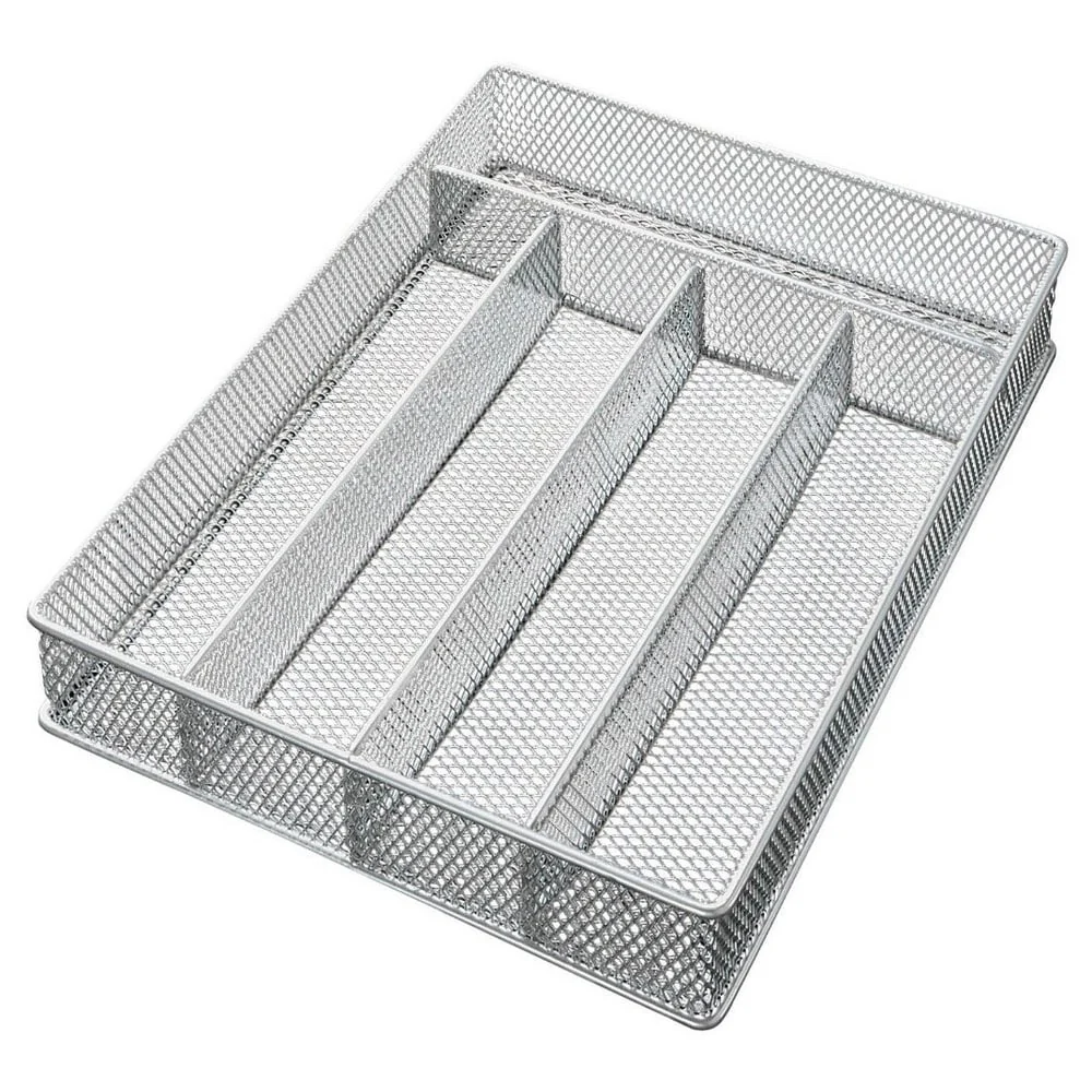 YBM Home Mesh 5-part In-drawer Cutlery, Utensil, and Flatware Organizer