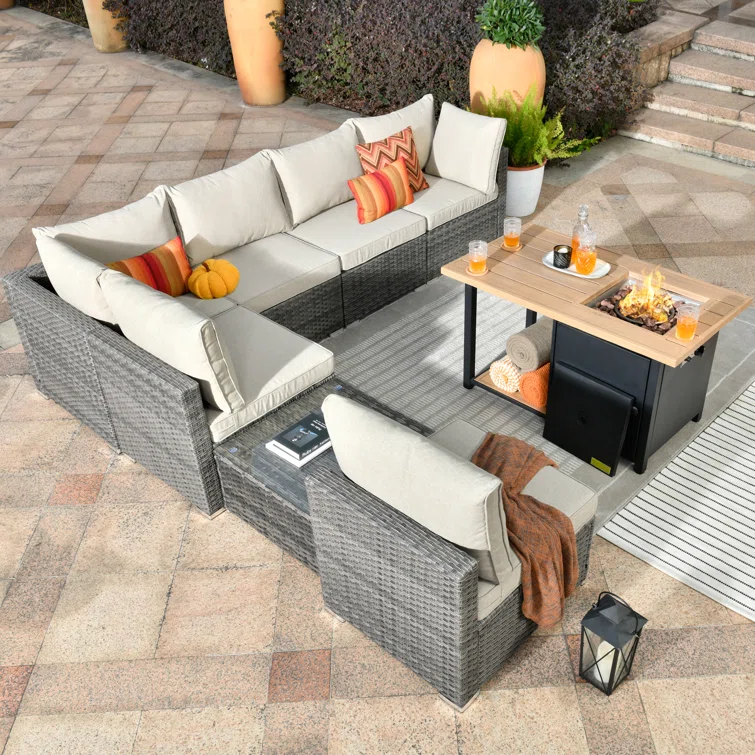 Aliva 6 - Person Outdoor Seating Group with Cushions