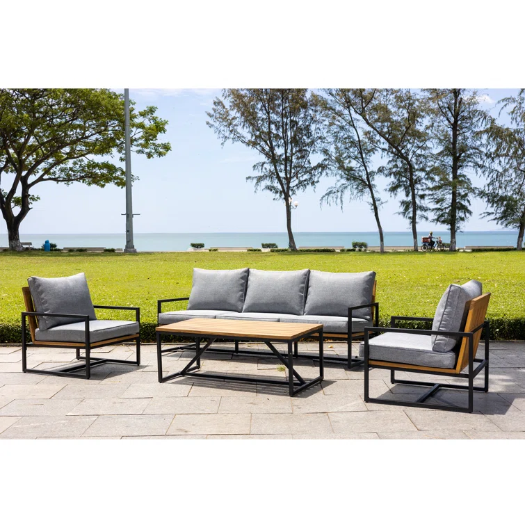 Lakewood 5 - Person Outdoor Seating Group with Cushions