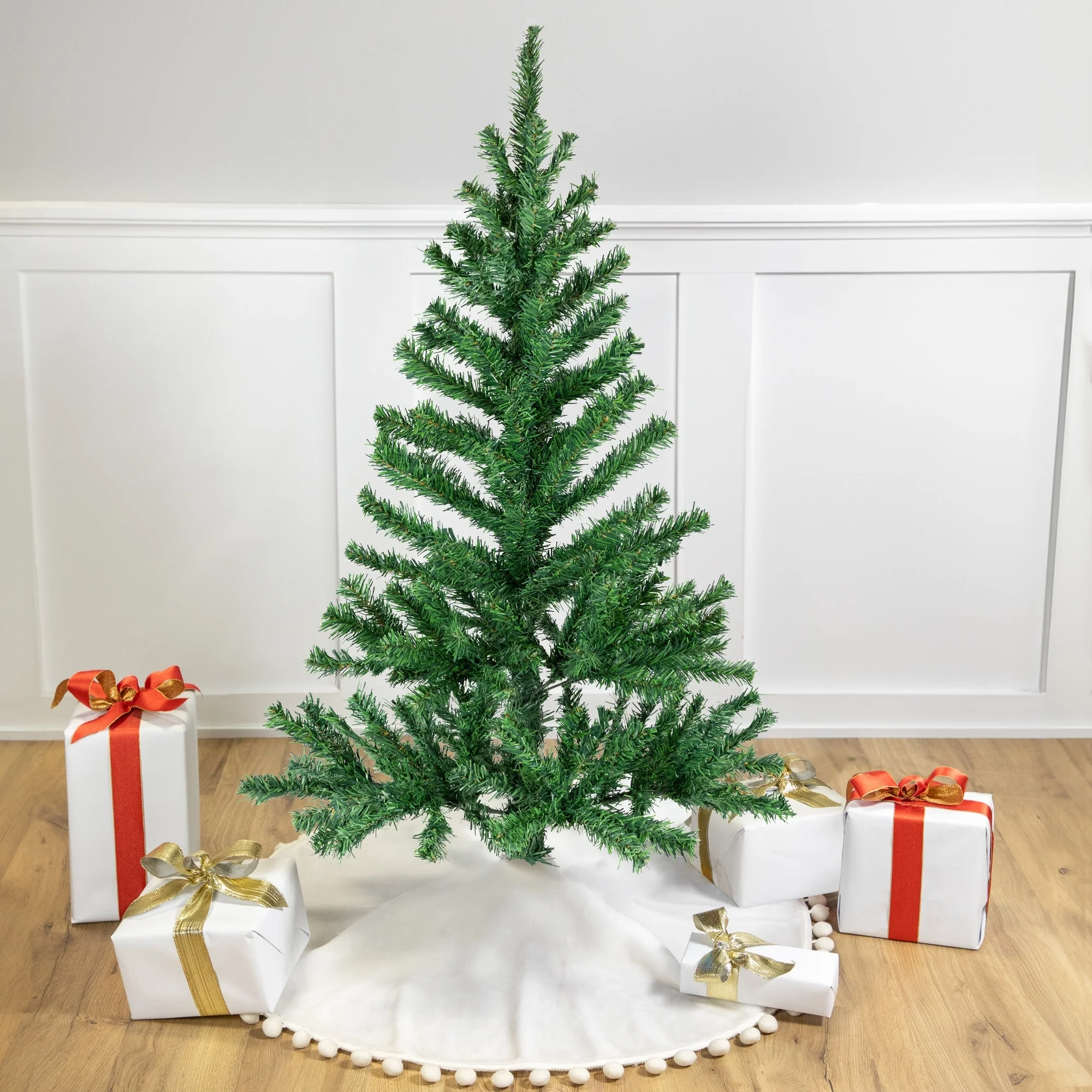 4' Medium Mixed Green Pine Artificial Christmas Tree - Unlit.