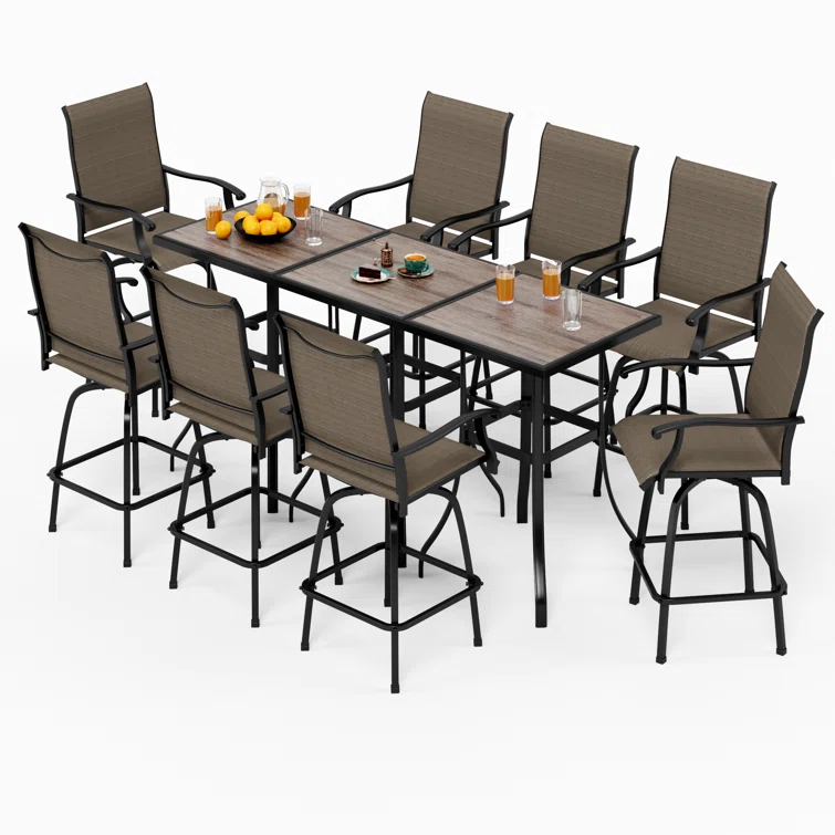 Alyne 8 - Person Square Outdoor Dining Set