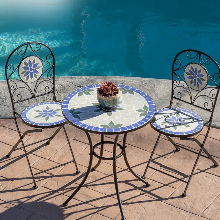 2 - Person Round Outdoor Dining Set