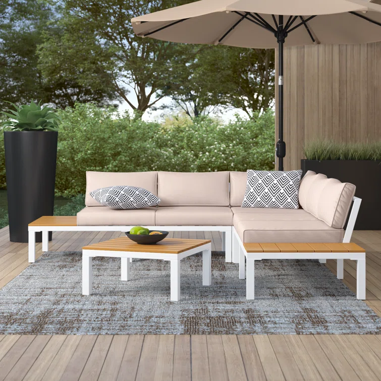 Antavion 6 - Person Outdoor Seating Group with Cushions