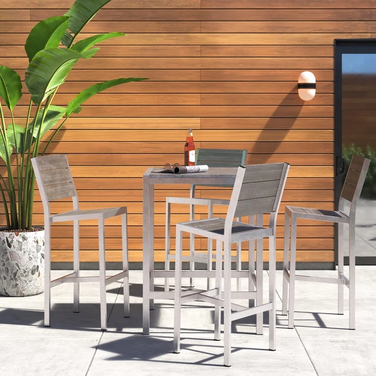Lysa 4 - Person Square Outdoor Dining Set
