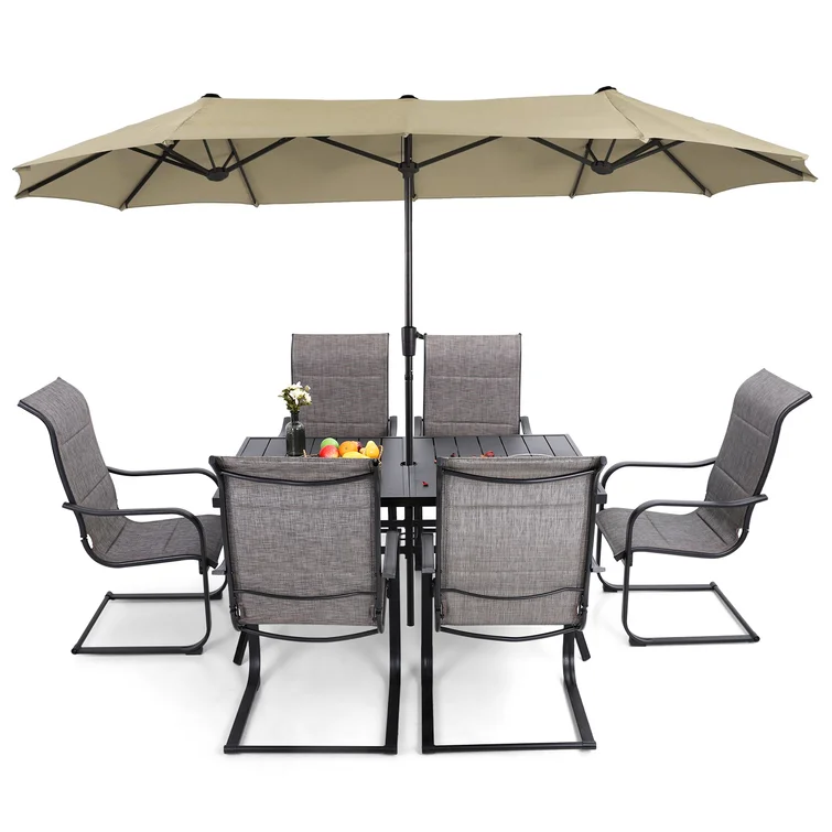 Birmadevi 6 - Person Rectangular Outdoor Dining Set