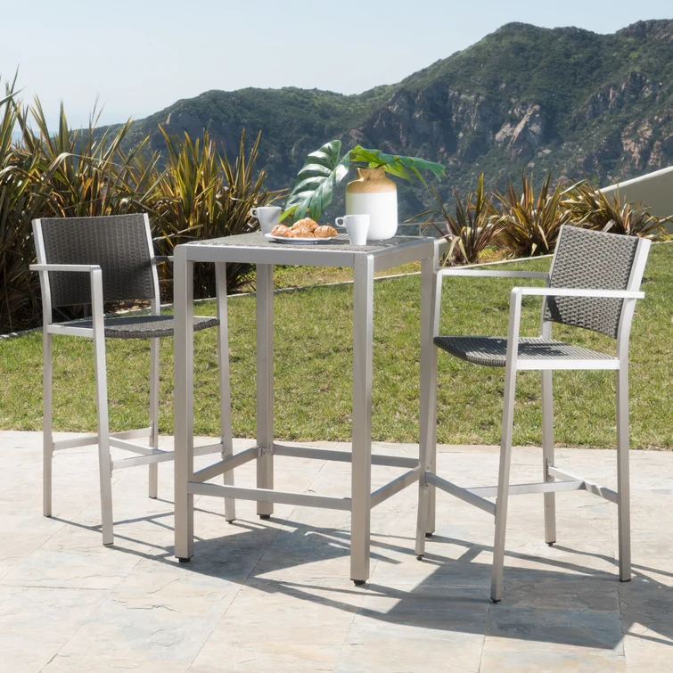 Caggiano 2 - Person Square Outdoor Dining Set