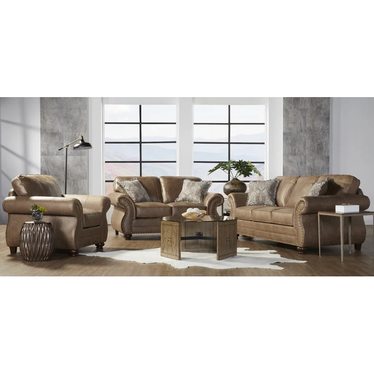 Claycomb 69'' Faux Leather Loveseat