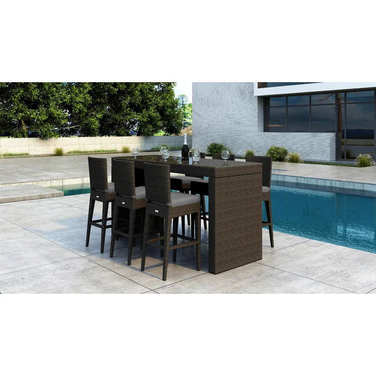 Glen Ellyn 6 - Person Rectangular Outdoor Dining Set
