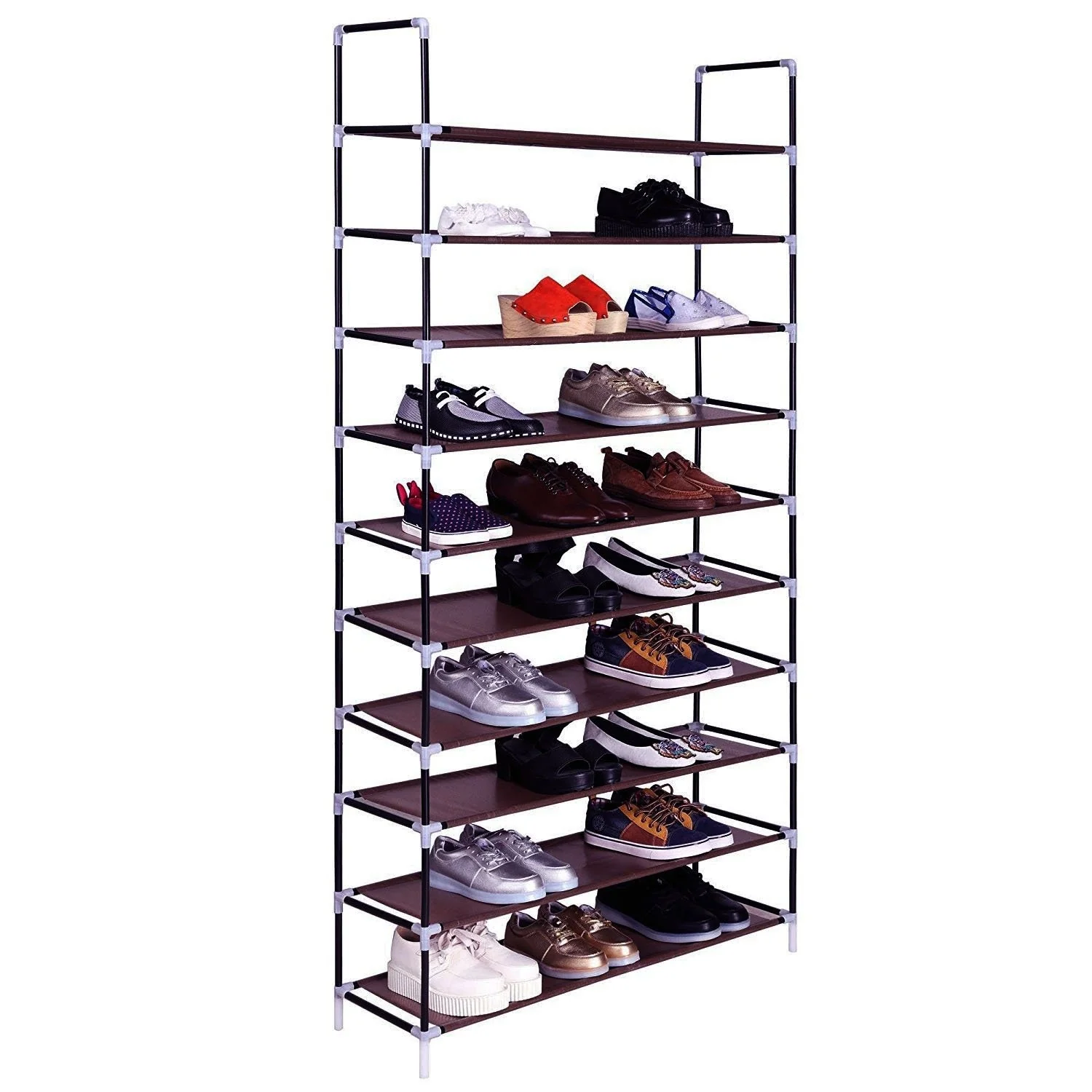 3/5/6/8/9/10-tier Extra-wide Metal/Non-woven Fabric Shoe Rack