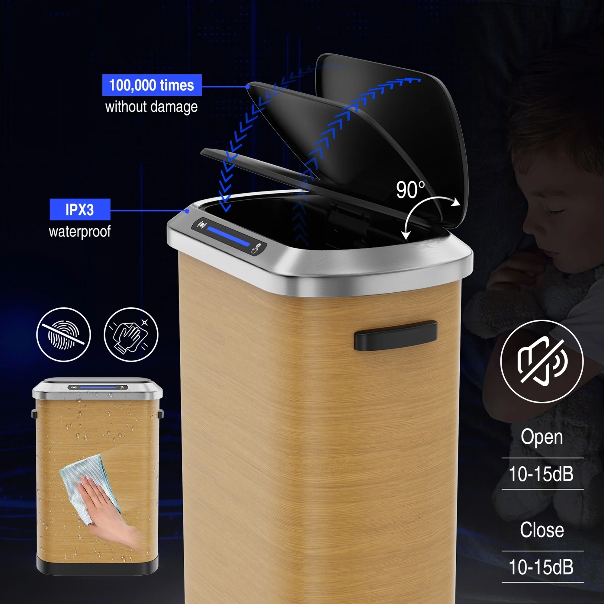 50L Smart automatic Trash Cans