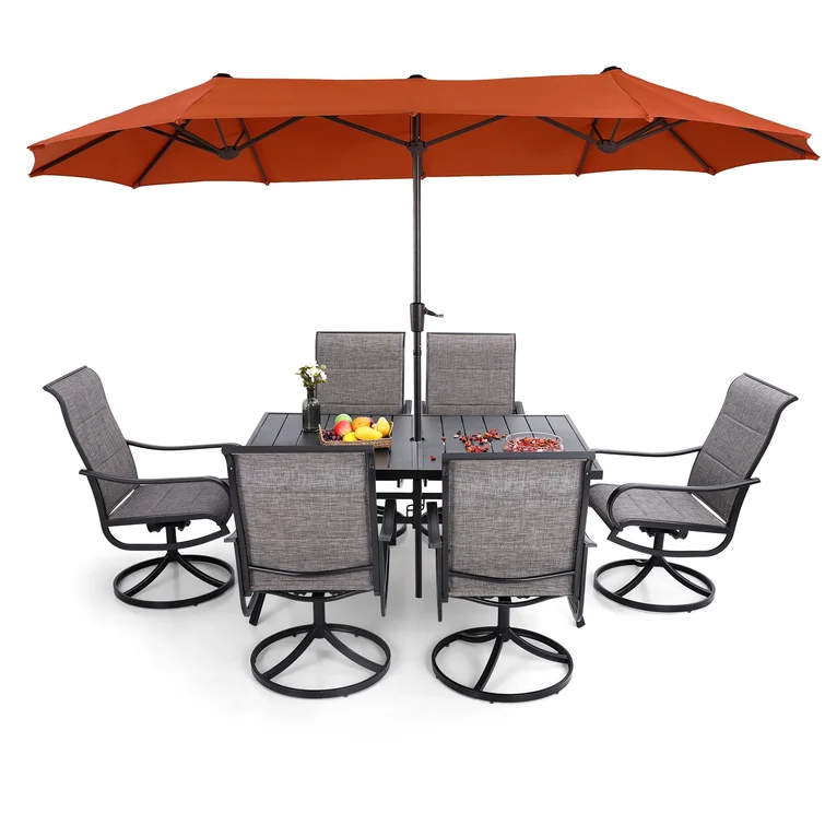 Alyah 6 - Person Rectangular Outdoor Dining Set