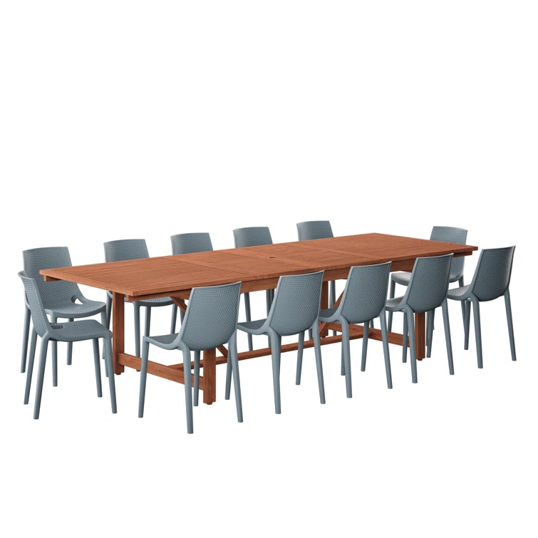 Anautica 13 Piece Patio Dining Set