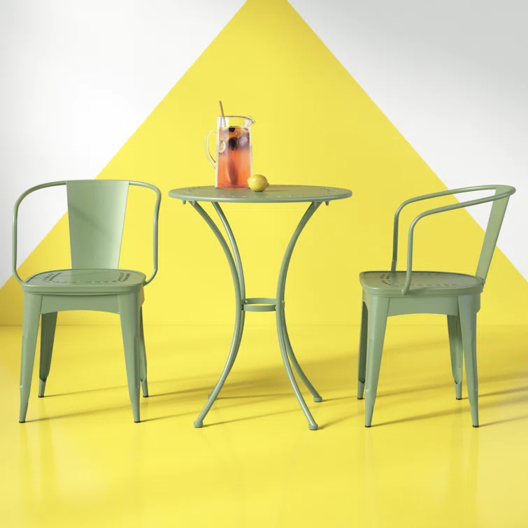 Alan 2 - Person Round Outdoor Dining Set