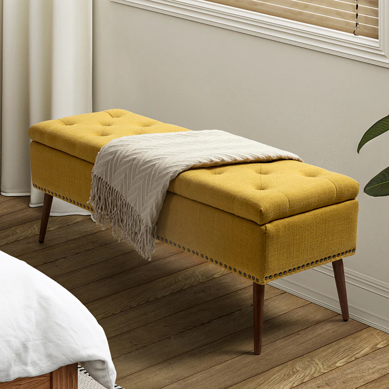 Wendy Upholstered Flip Top Storage Bench