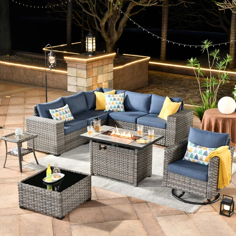Baili 6 - Person Outdoor Seating Group with Cushions