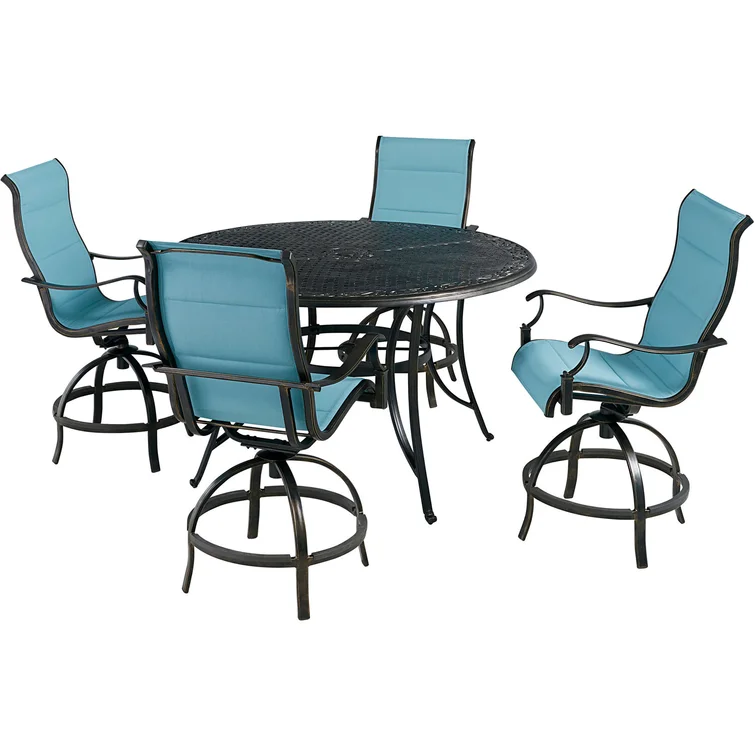 Mikenzie 4 - Person Round Outdoor Dining Set with Cushions