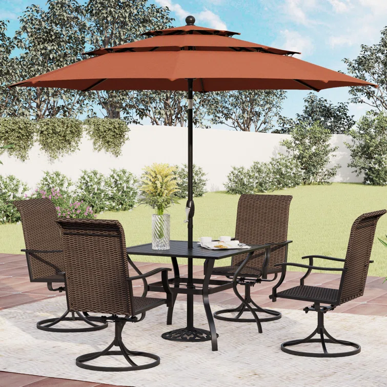 Alyah 4 - Person Square Outdoor Dining Set