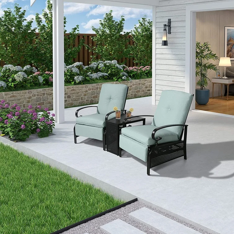 Ahsha 2 - Person Specialty Outdoor Dining Set with Cushions