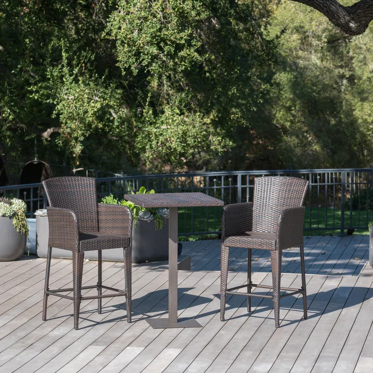 Ariez 2 - Person Square Outdoor Dining Set