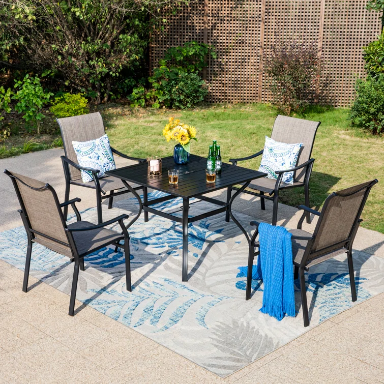Basima 4 - Person Square Outdoor Dining Set