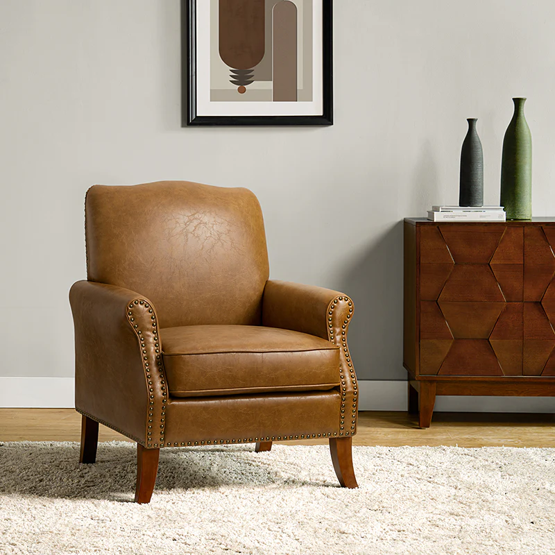 Archibald Vegan Leather Armchair