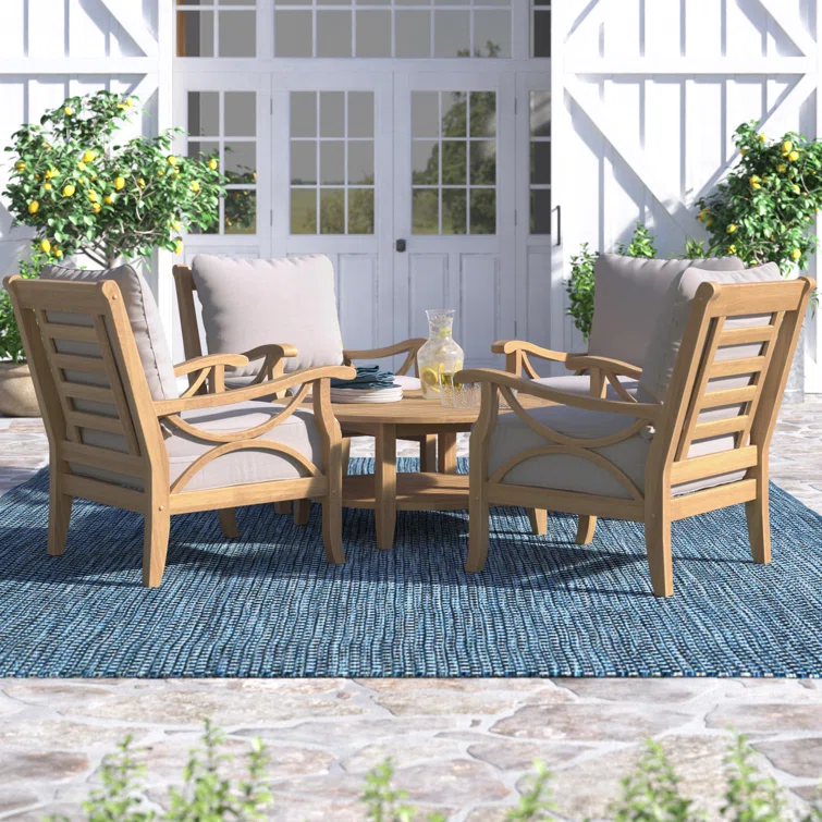 Brunswick Teak Seating Group with Cushions