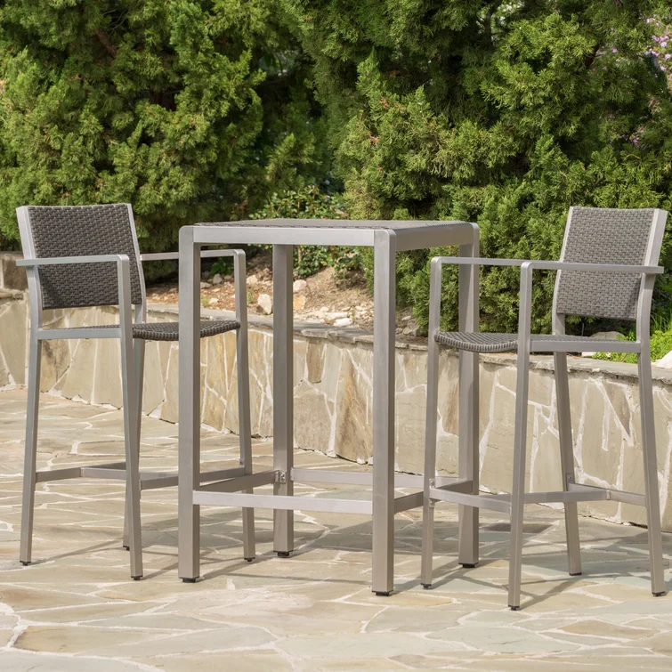 Caggiano 2 - Person Square Outdoor Dining Set