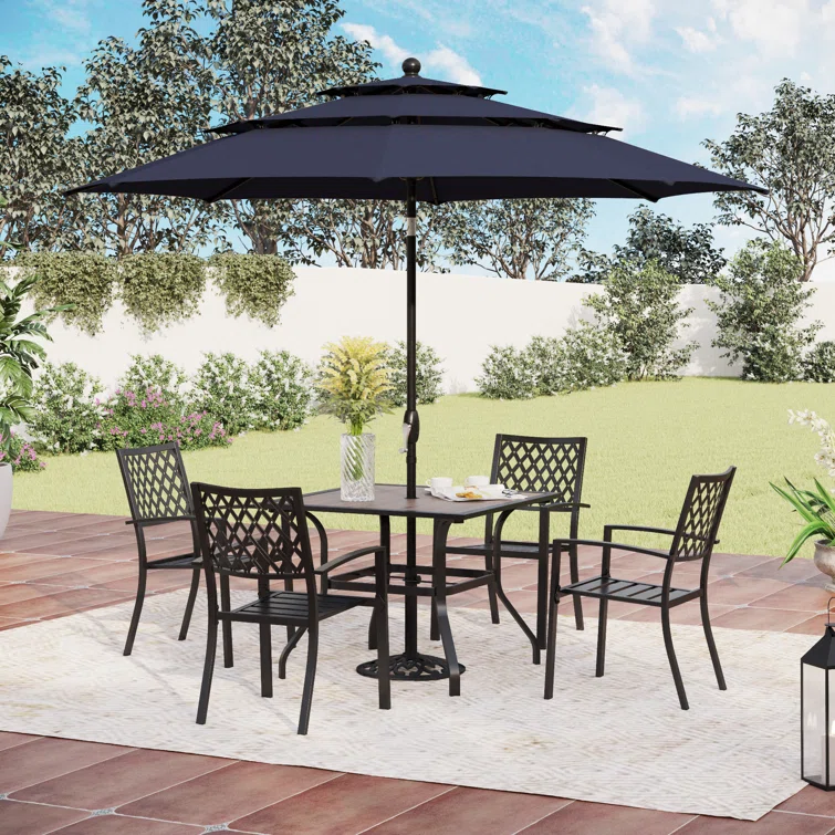 Alyah 4 - Person Rectangular Outdoor Dining Set