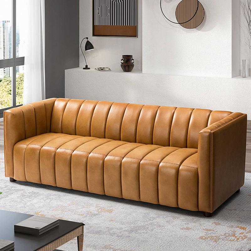 Rowan Genuine Leather Vinyl Office Sofa -83