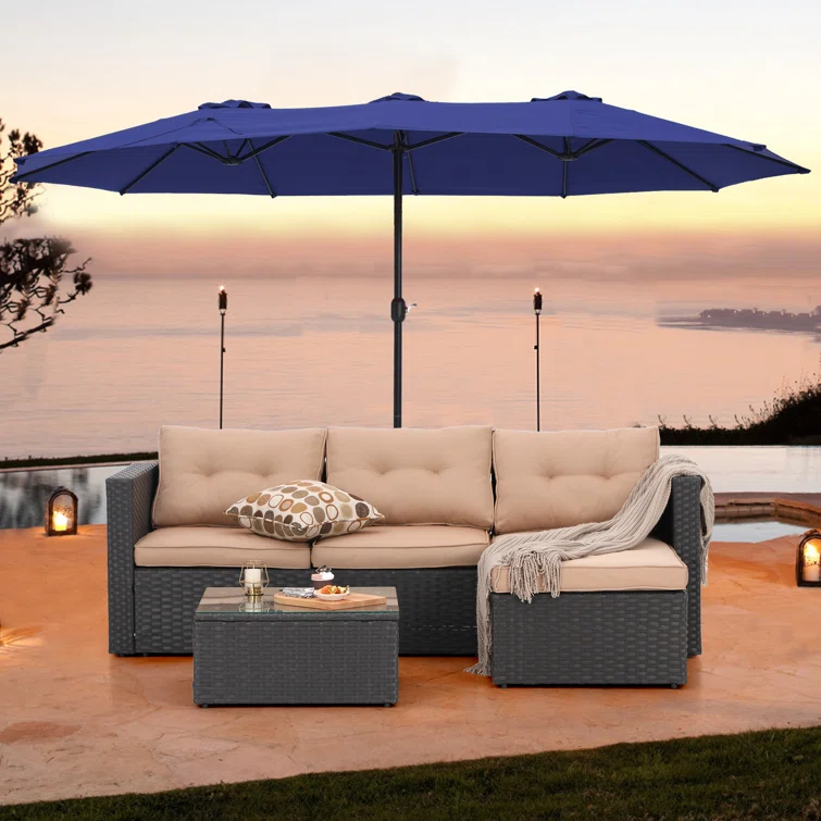 Alyah 4 - Person Outdoor Seating Group with Cushions