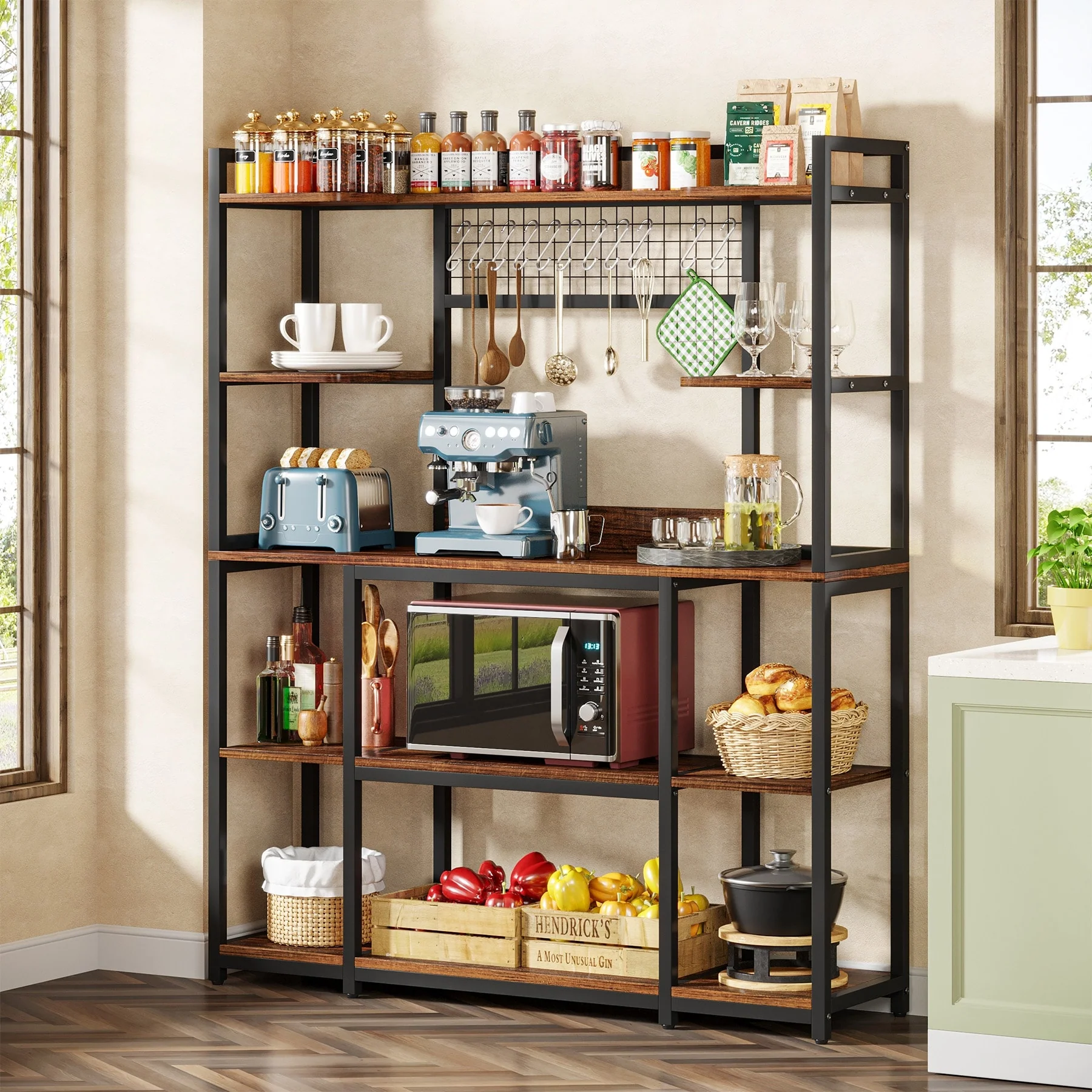 5-Tier Large Kitchen Bakers Rack, 55