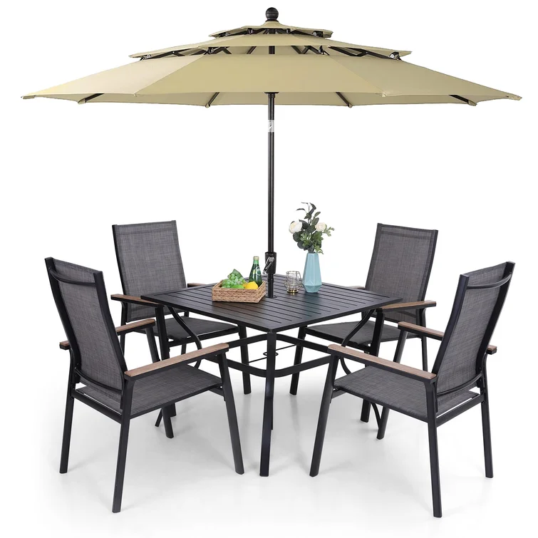 Alyah 4 - Person Square Outdoor Dining Set