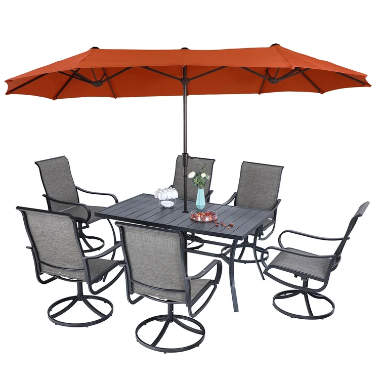 Alyah 6 - Person Rectangular Outdoor Dining Set