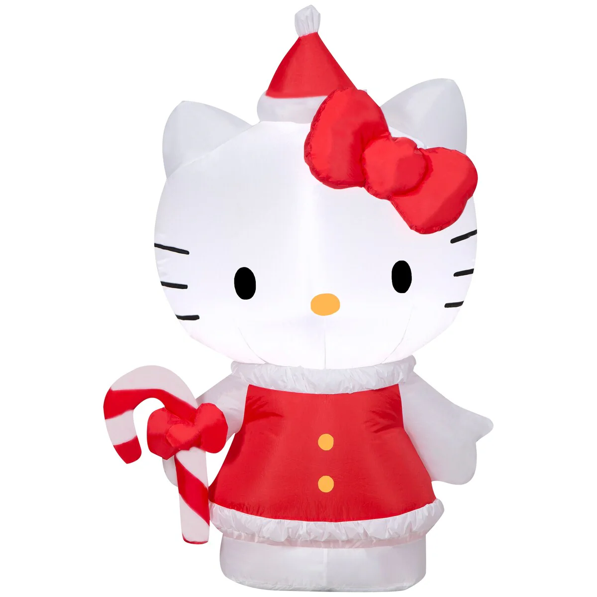 Gemmy Christmas Inflatable Hello Kitty in Holiday Dress, 3.5 ft Tall
