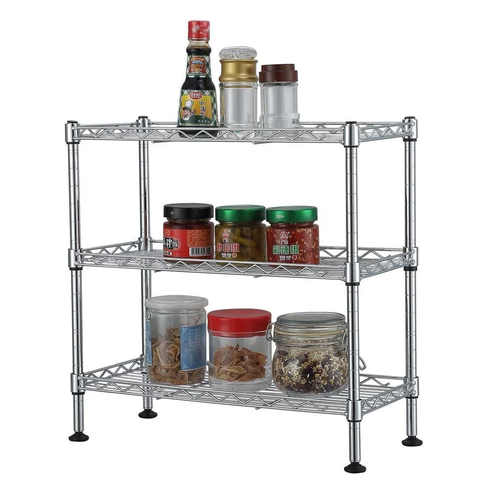 3-Tier Metal Shelving Storage Unit