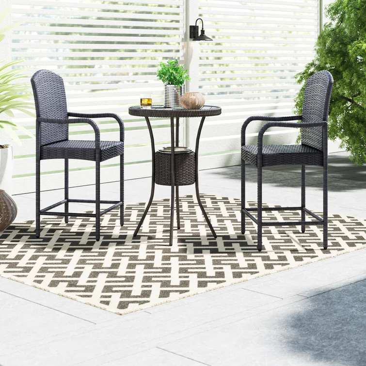 Capps 2 - Person Round Outdoor Dining Set