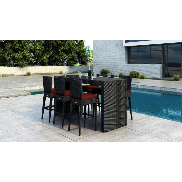 Glendale 6 - Person Rectangular Outdoor Dining Set