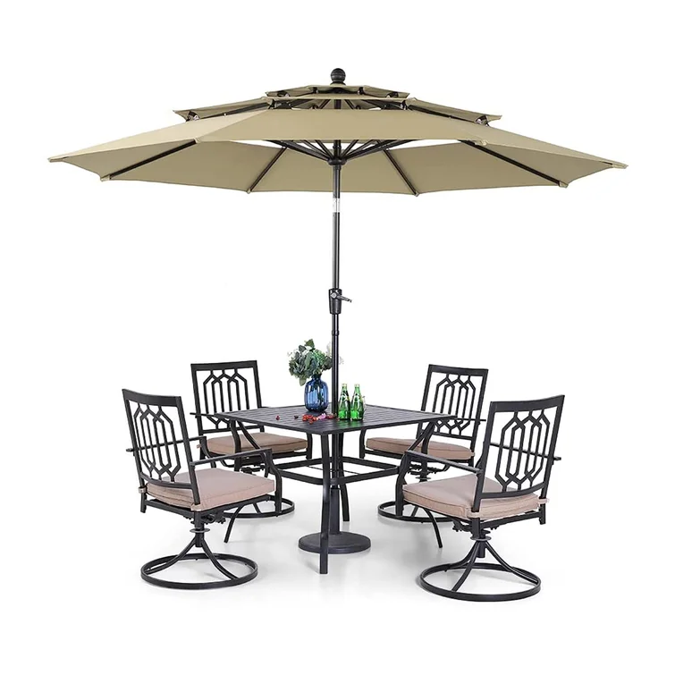 Bavan 4 - Person Square Outdoor Dining Set with Cushions