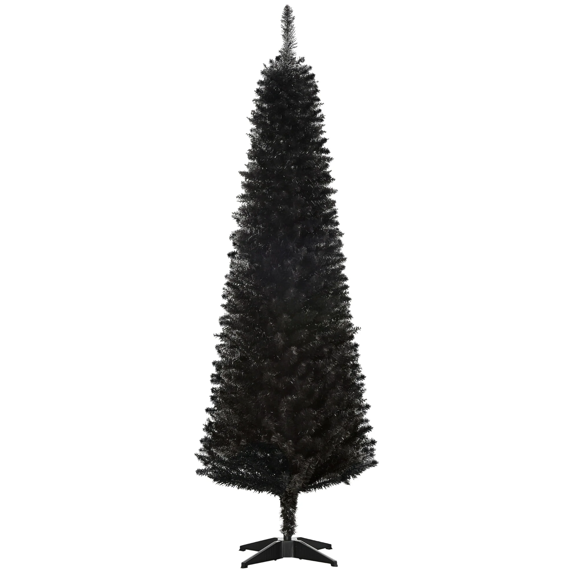 Space-Saving 5ft/6ft/7ft Pencil Artificial Christmas Tree Unlit