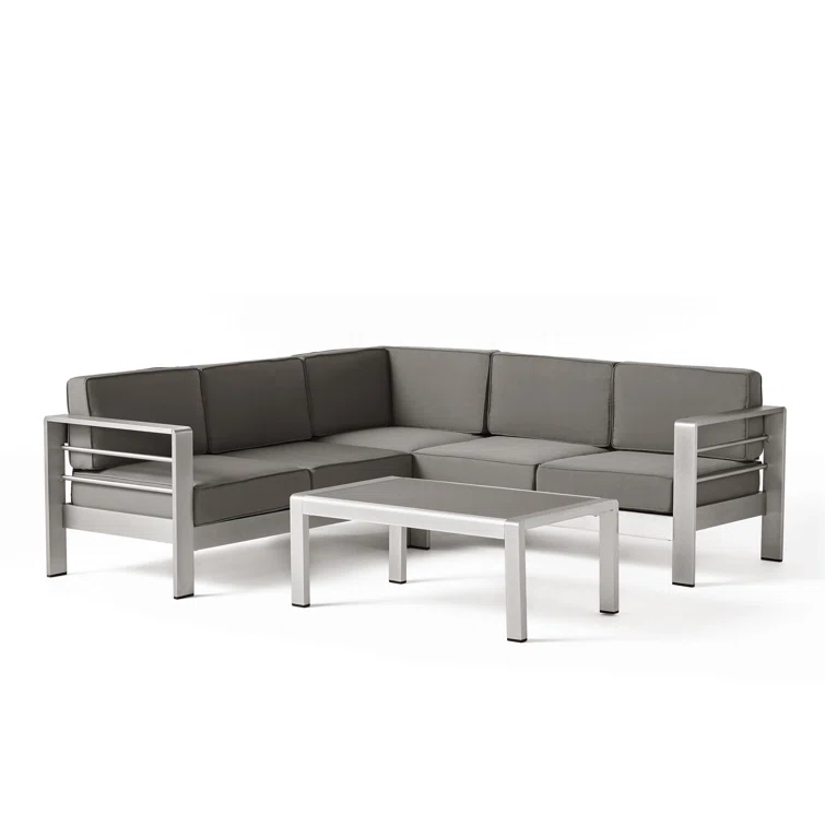 Caggiano 5 - Person Outdoor Seating Group with Cushions